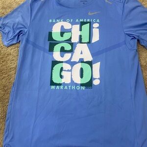 Nike Light Blue Chicago Marathon Short-Sleeve Tee